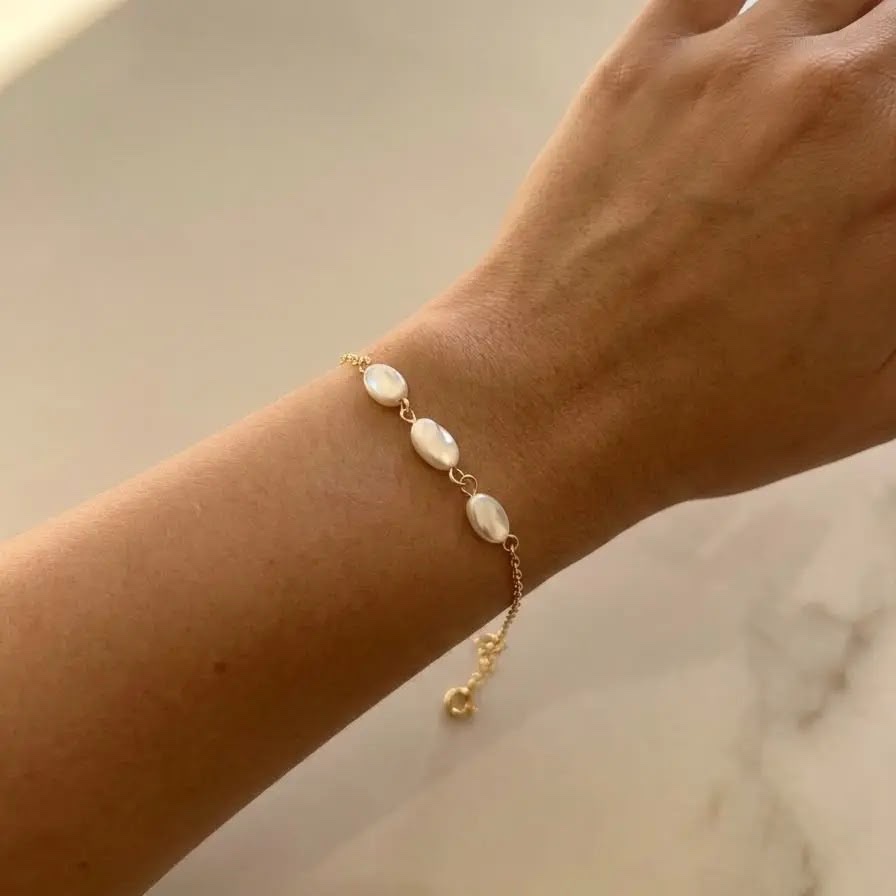 Pulseira Banhada Ouro Feminina