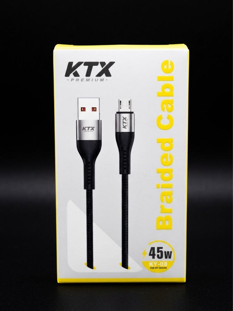 iPhone USB KTX cable braided 45W