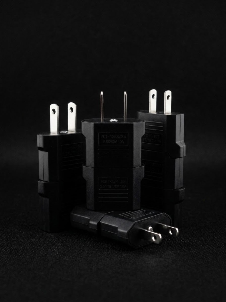 Adaptador negro para cargador
