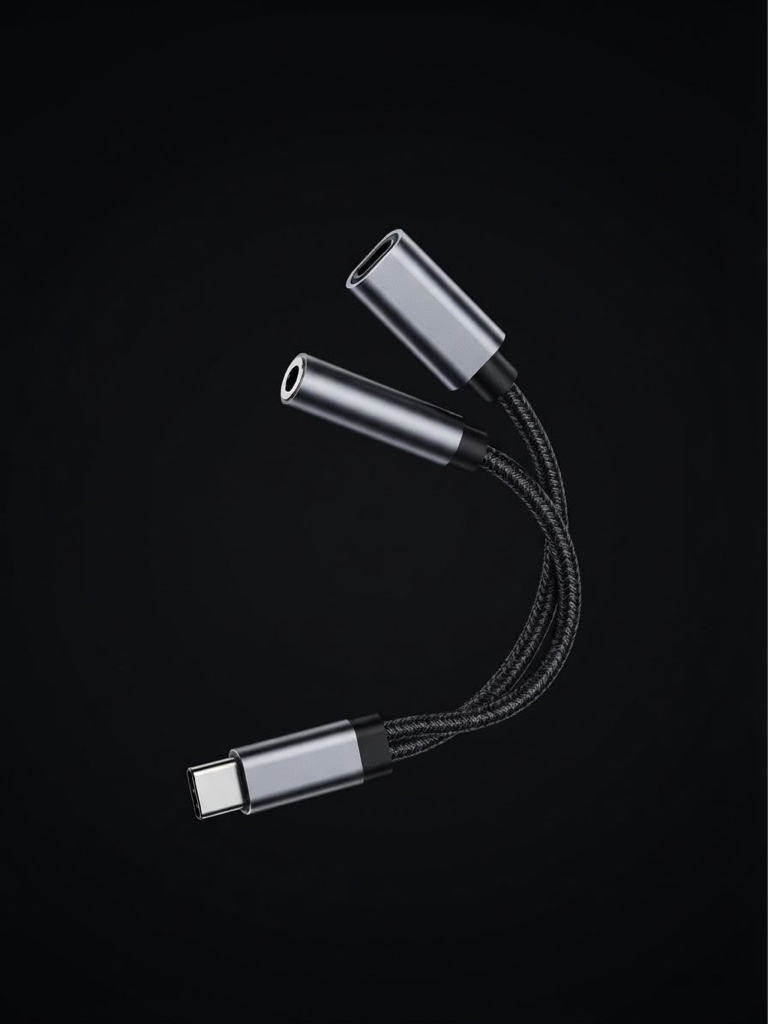 Cable otg auxiliar tipo c