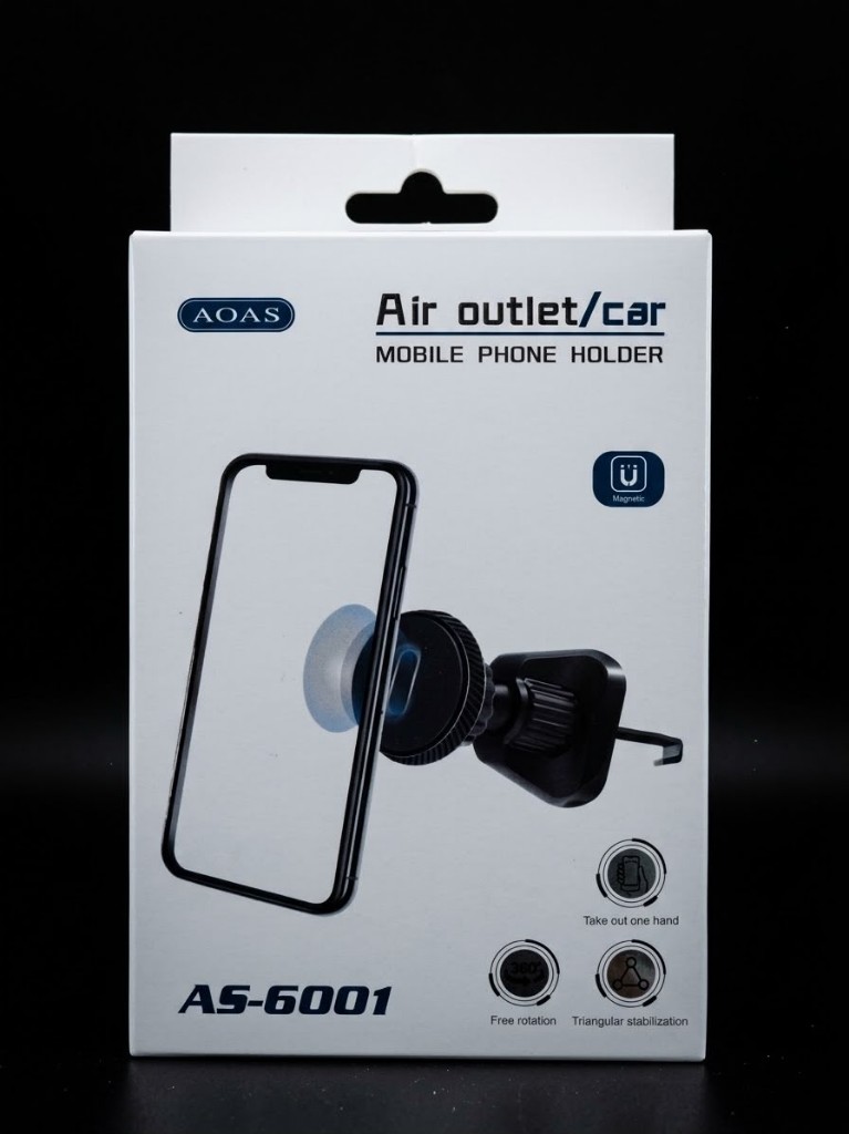 AOAS soporte celular carro negro