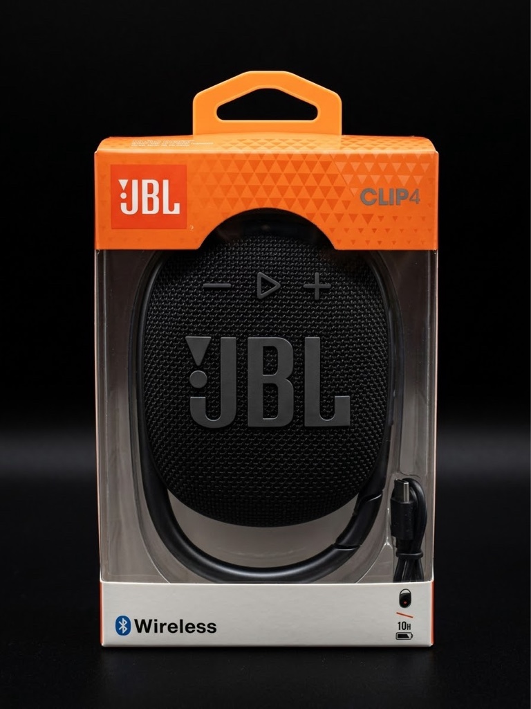 JBL Clip 4 corneta negra