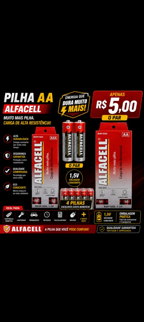 Pilha AA unidade