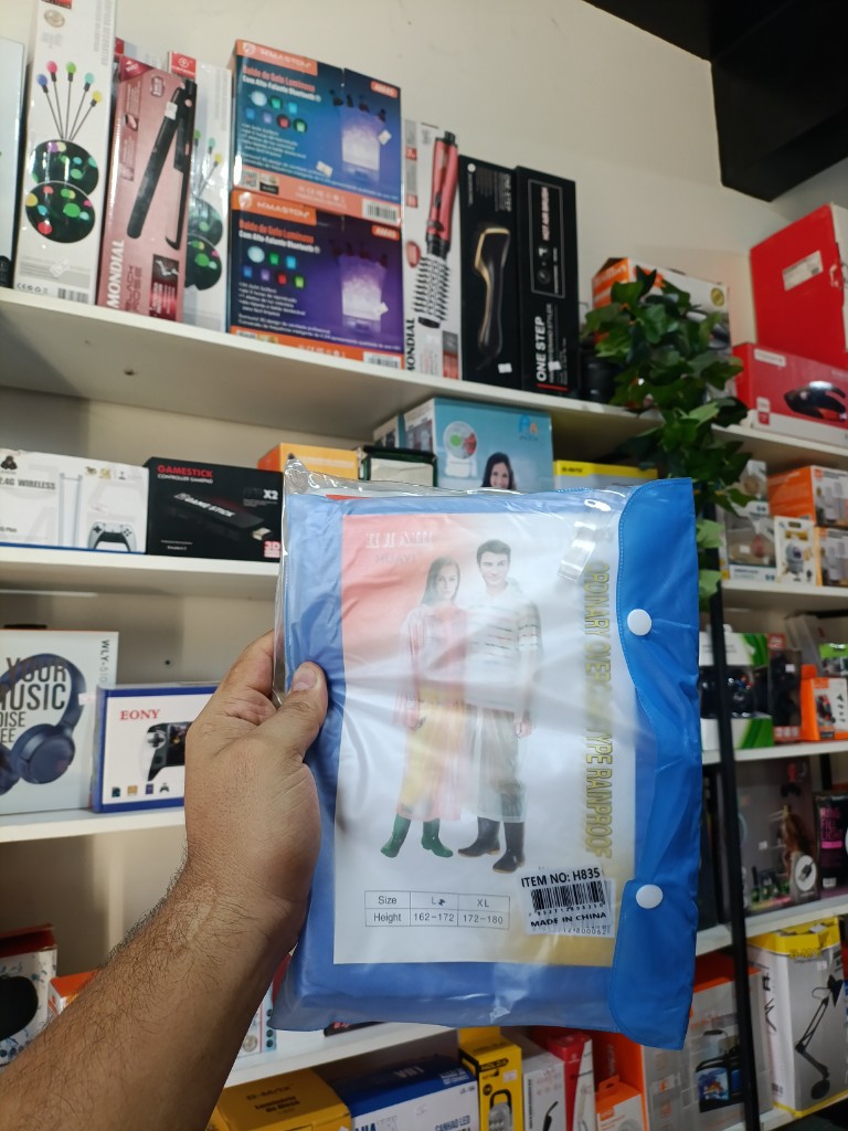 Capa chuva corpo não descartável