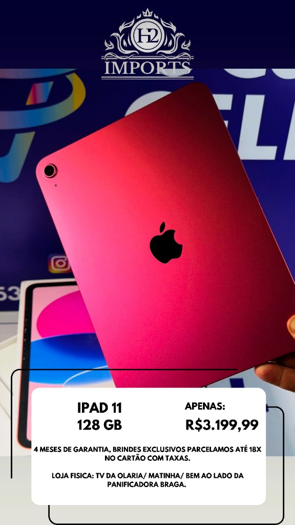 Tablet iPad 11 wi-fi 128 gb rosa