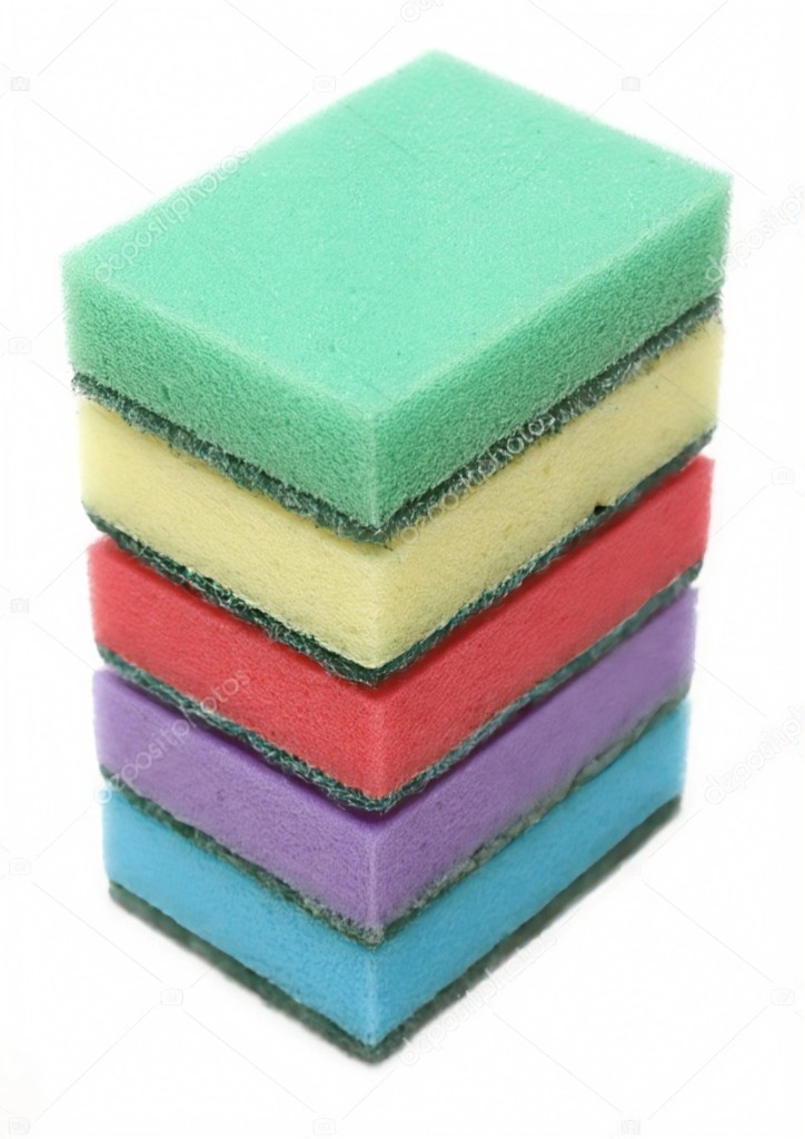 Esponjas multicolor x5
