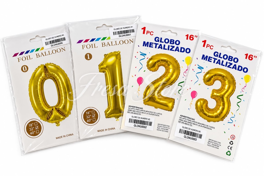 Globos de números #16