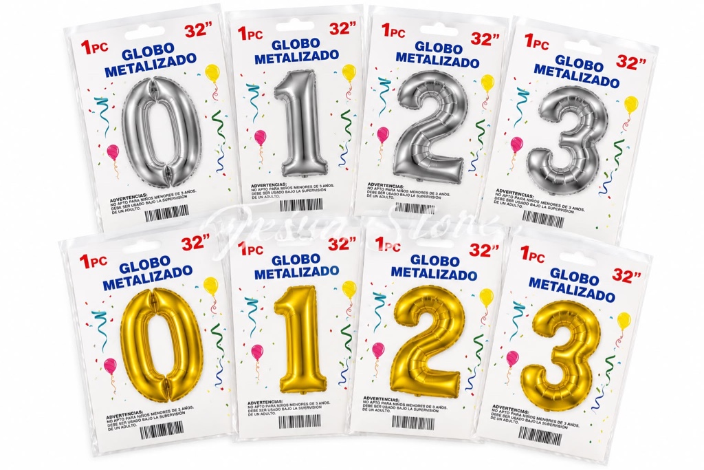 Globos de números #32