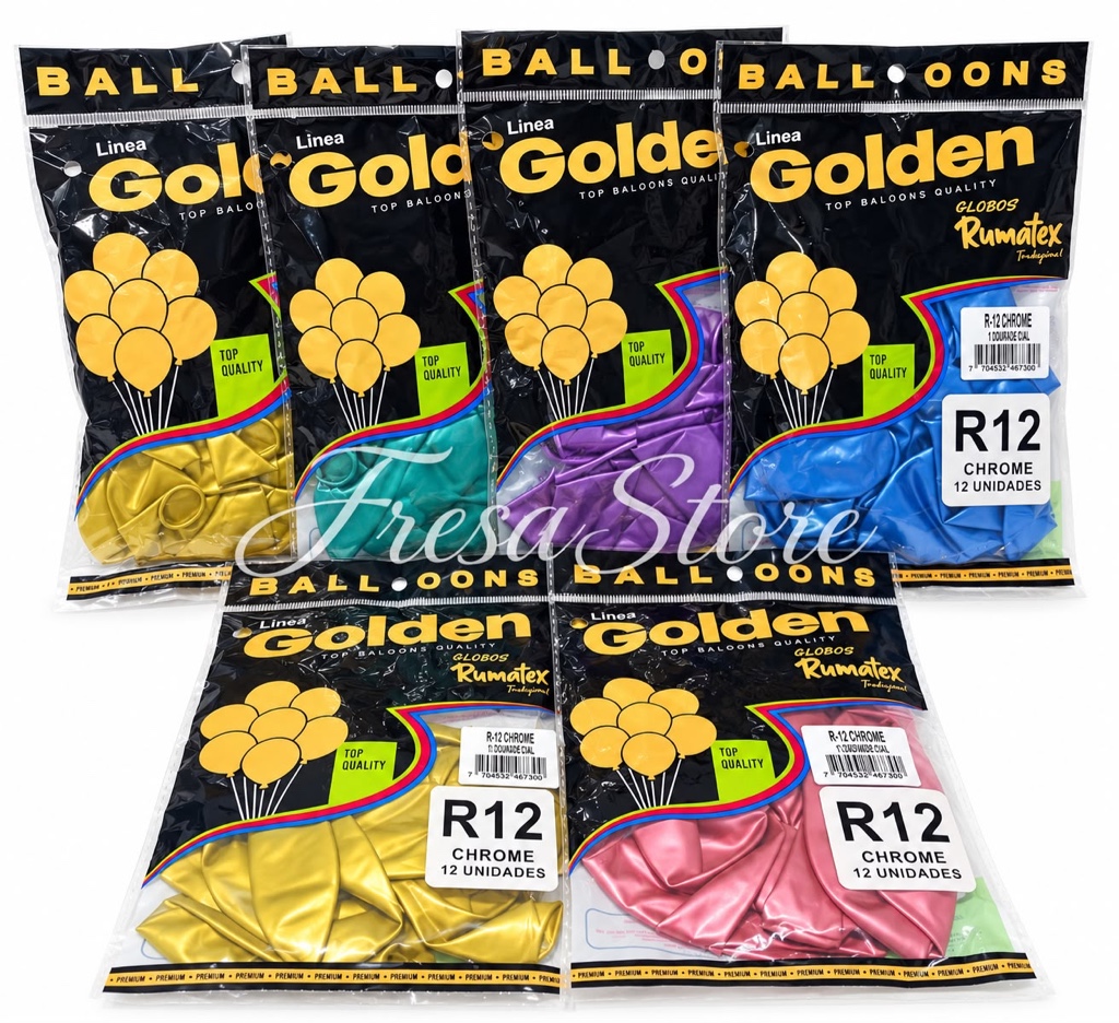 Globos cromados*12und