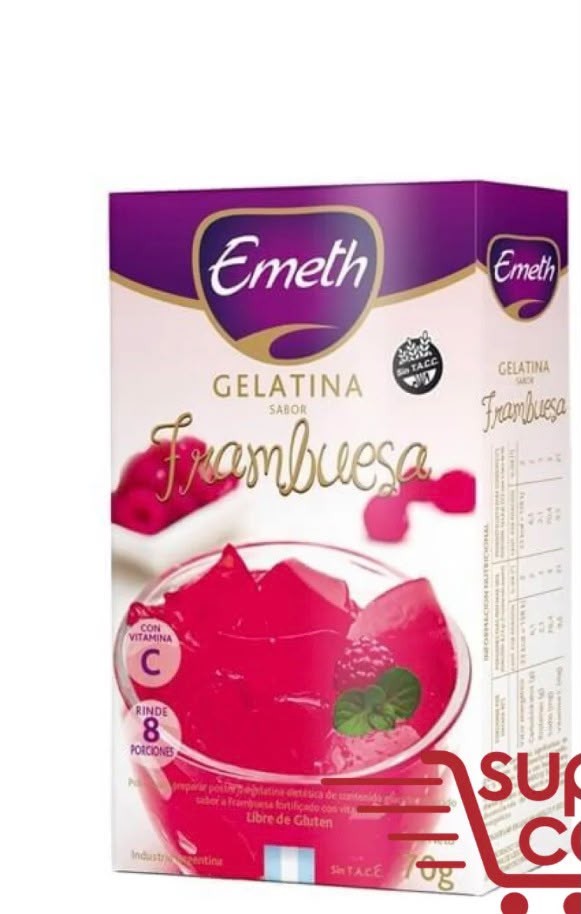 emeth gelatina frambuesa