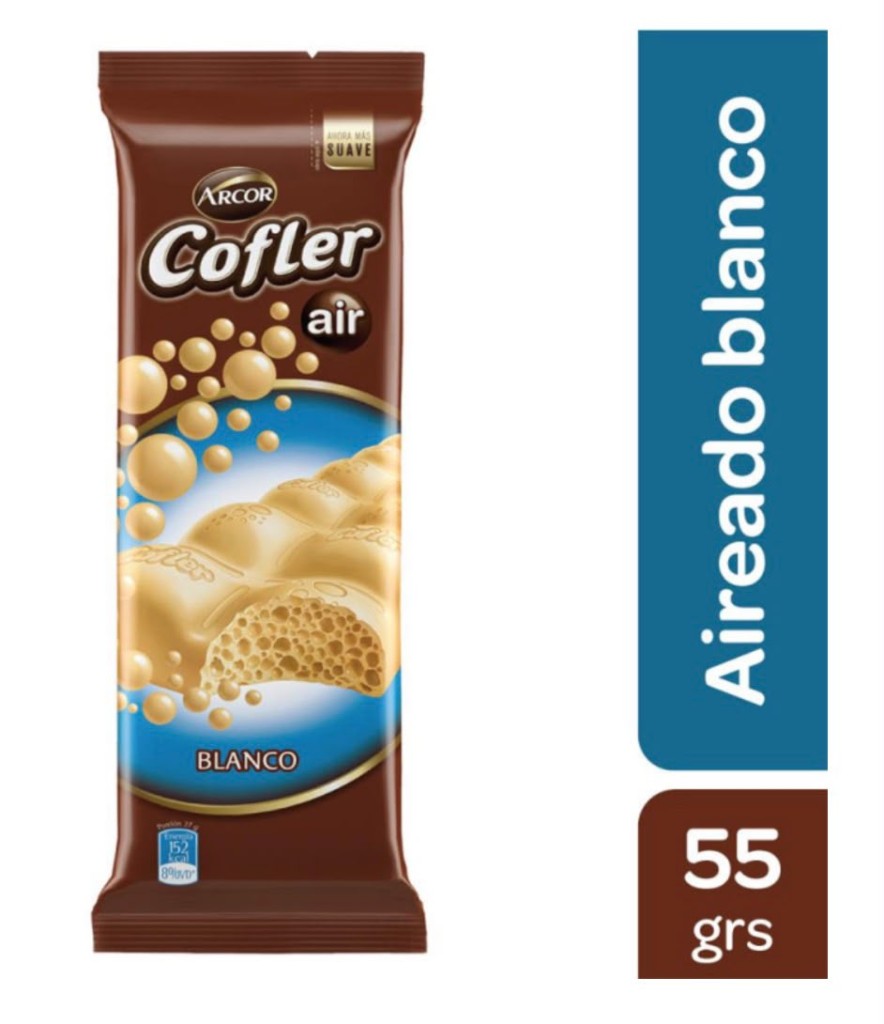 Cofler choc air 55gr blanco