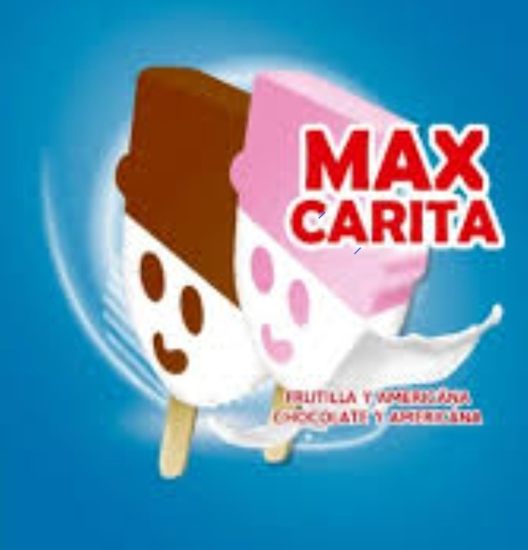 Max Carita paleta chocolate y frutilla