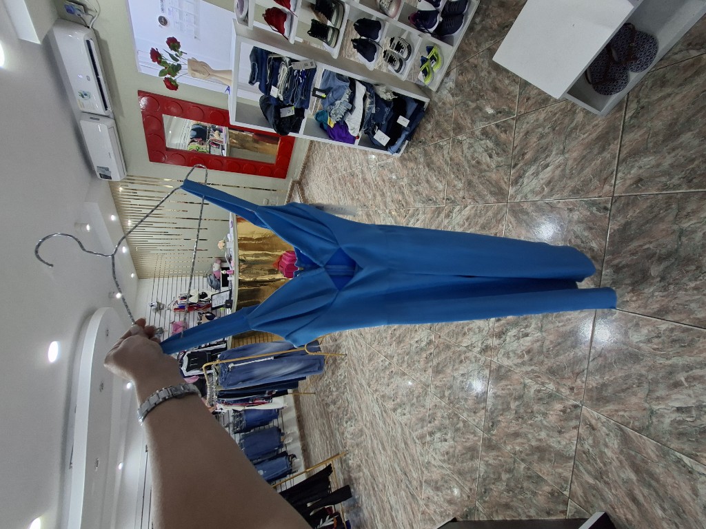 ENTERIZO AZUL TALLA S BOTA ABIERTA COLORS