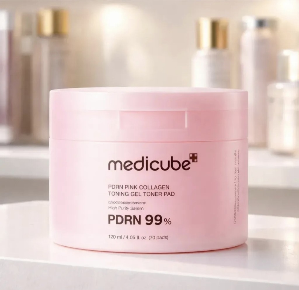 Medicube Pdrn Pink Collagen Gel Toner Pad | 120ml (70 Pads) Todo Tipo De Pele Dia/noite
