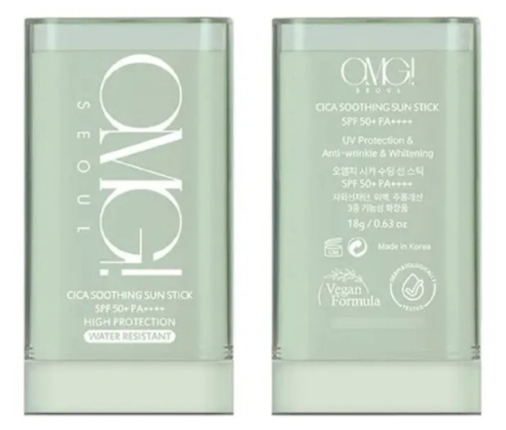 Protetor Solar Bastão Omg! Cica Soothing Sun Stick SPF50 - Protetor Solar em Bastão 19g -  Pele Oleosa