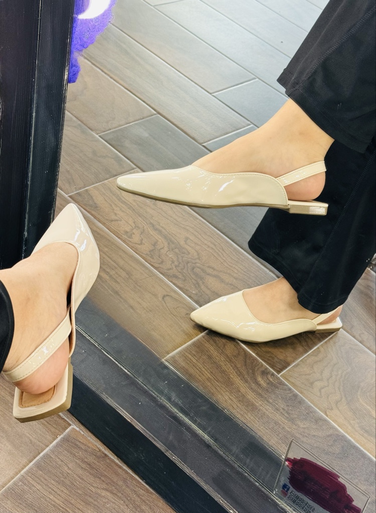 KIM MIGA Flats perla sencillo