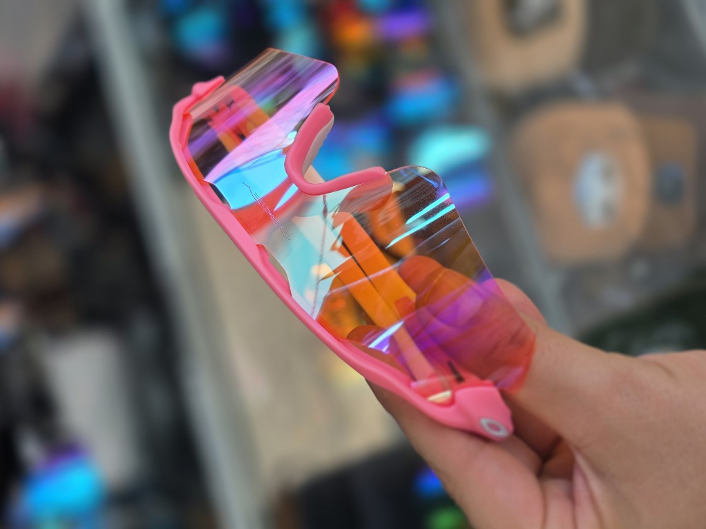 Lentes deportivas rosadas