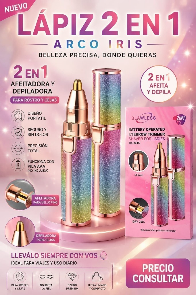 Lapiz 2 en 1 depilador