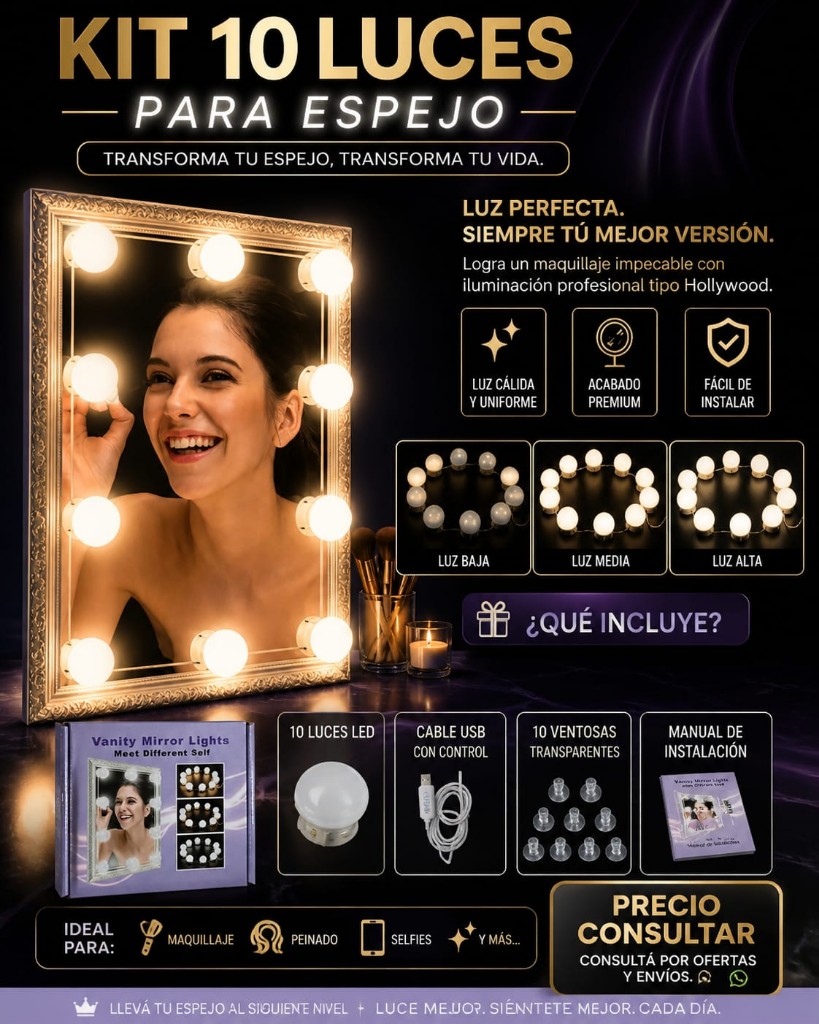 LUCES PARA ESPEJO.