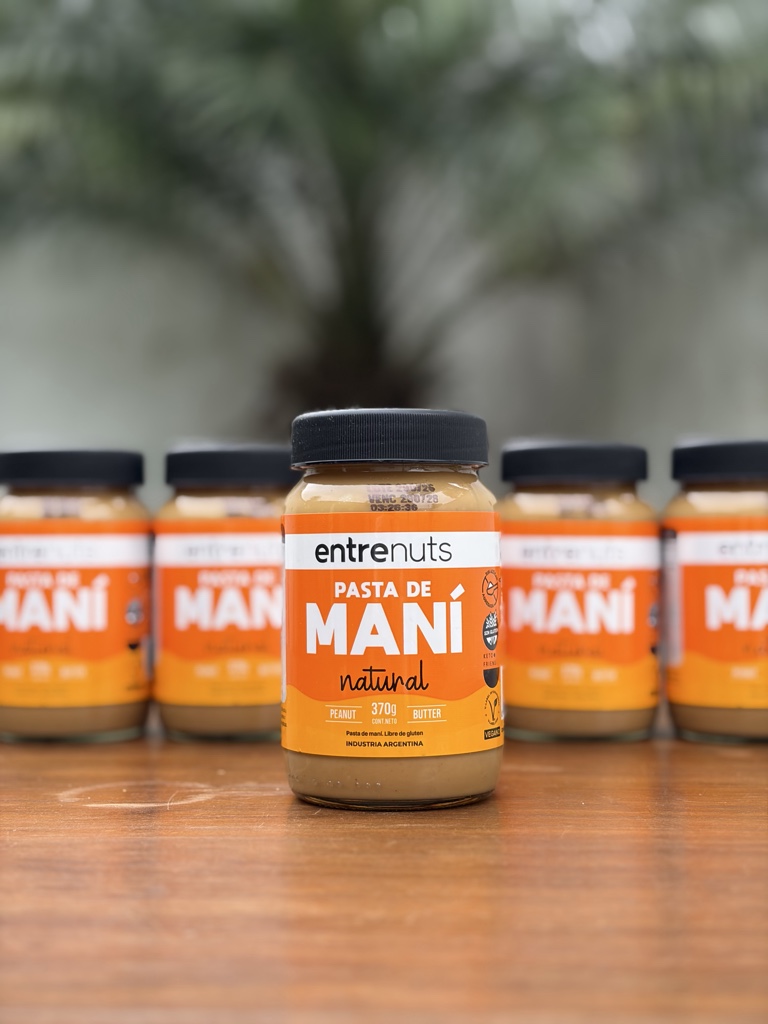 Pasta de Maní Natural Entrenuts (370g)