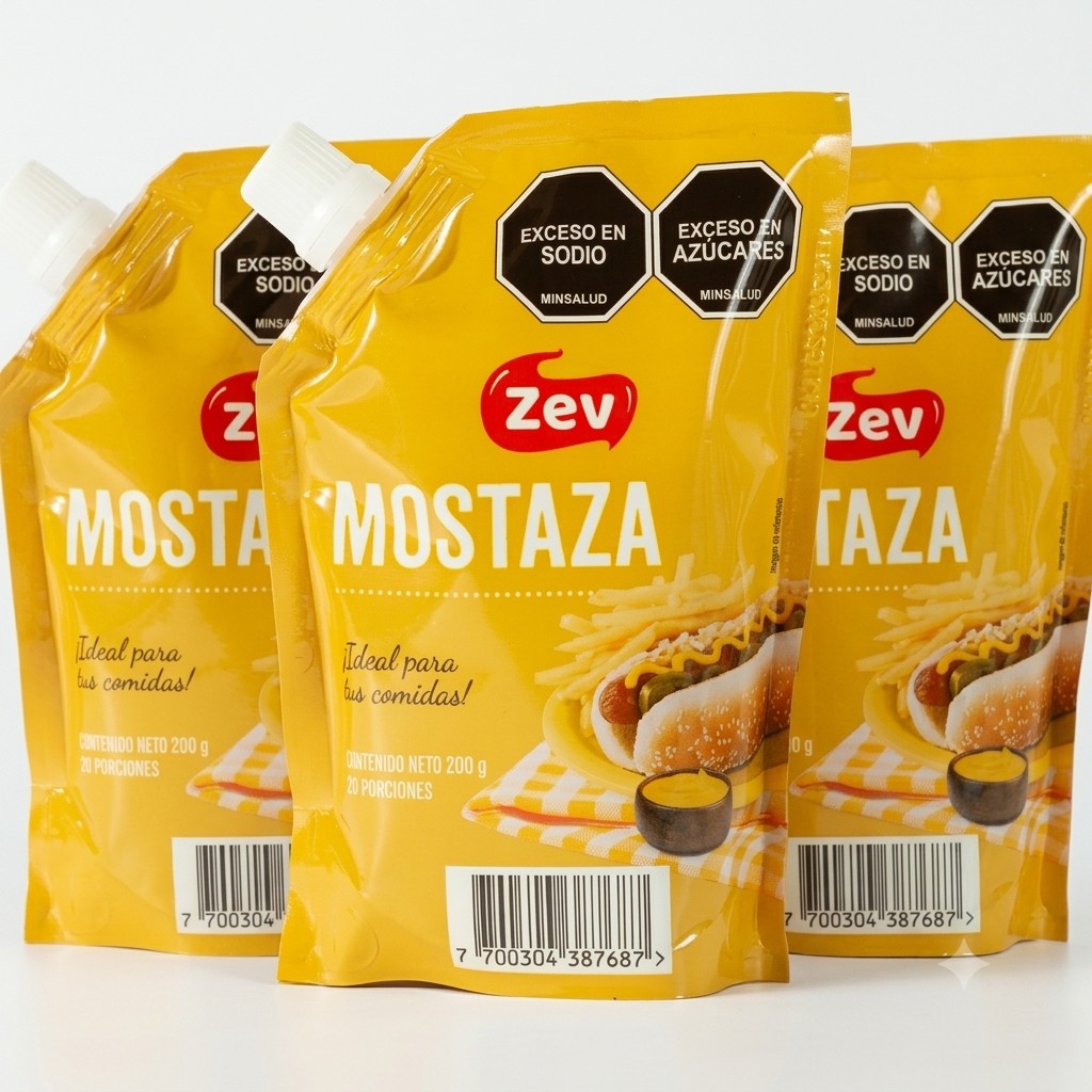 Salsa Mostaza Zev 200gr×24und.