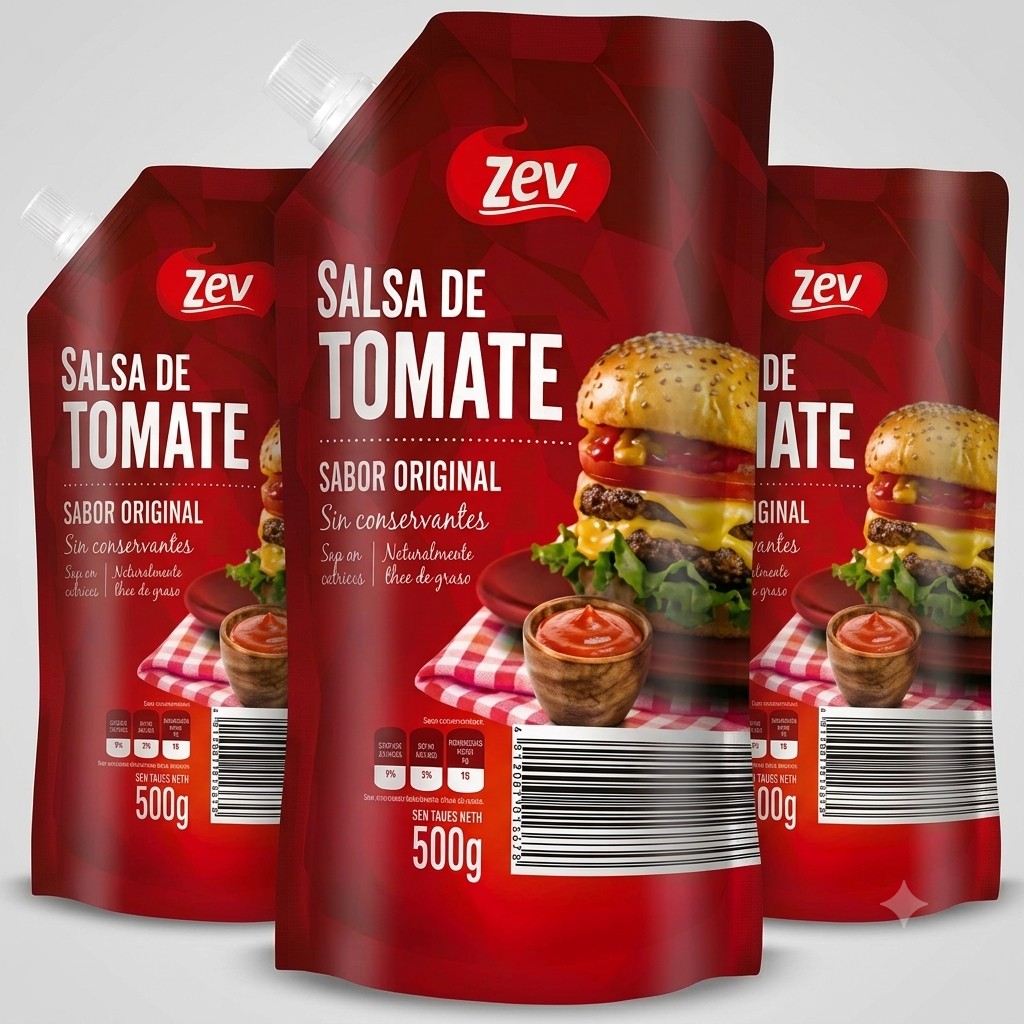 Salsa Tomate Zev 500gr×20und.