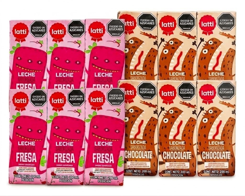 Leche Latti Fresa, Chocolate 200ml×24und.