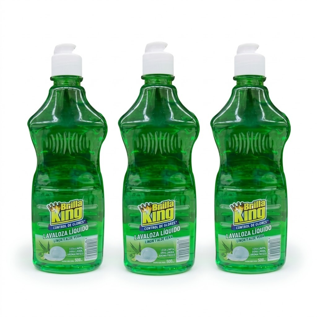 Lavaloza Líquido Brilla king 500ml×24und.