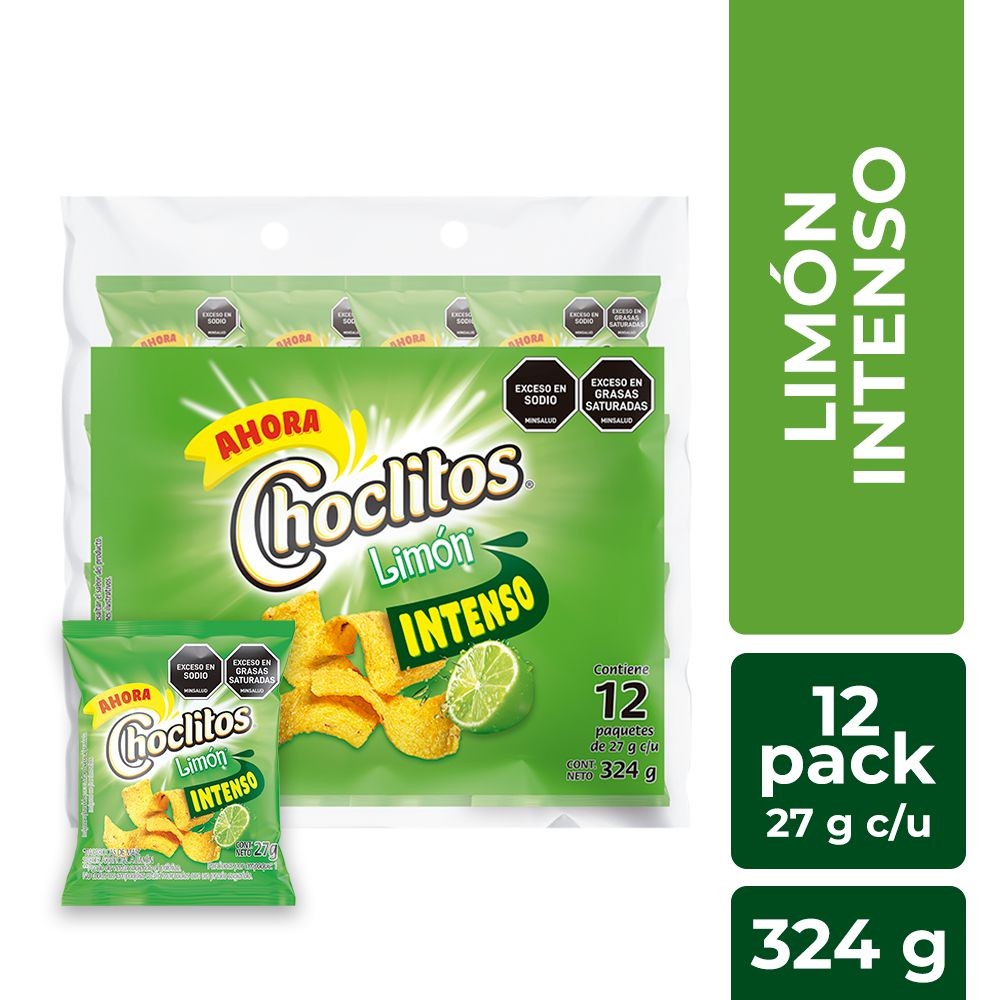 Choclitos Limón 27gr×12und.