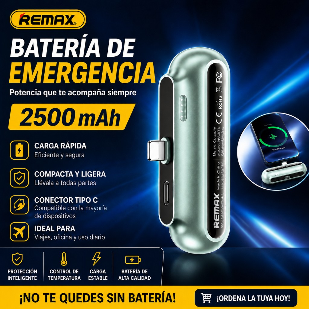 Batería de emergencia Remax