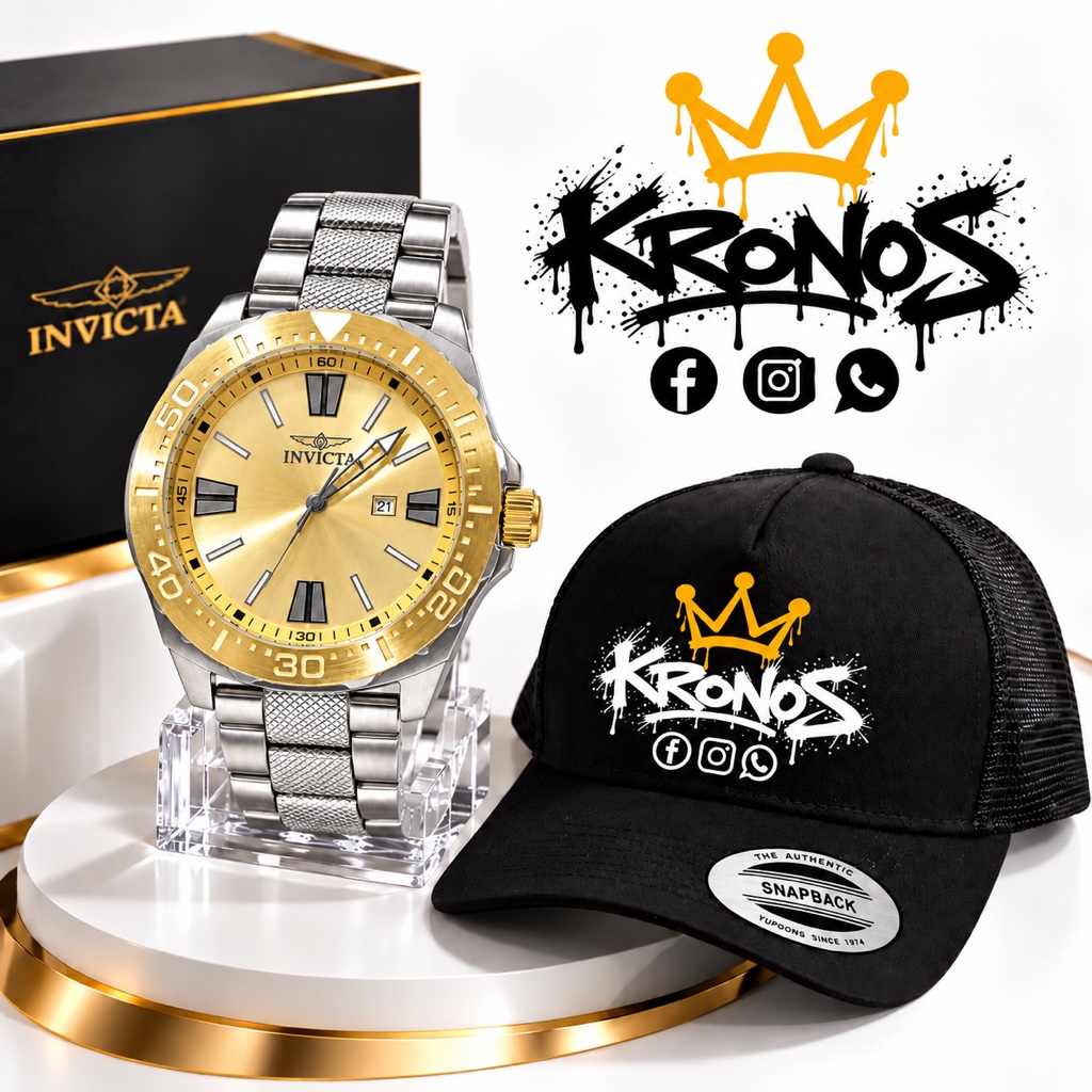 Invicta Stainless & Gold