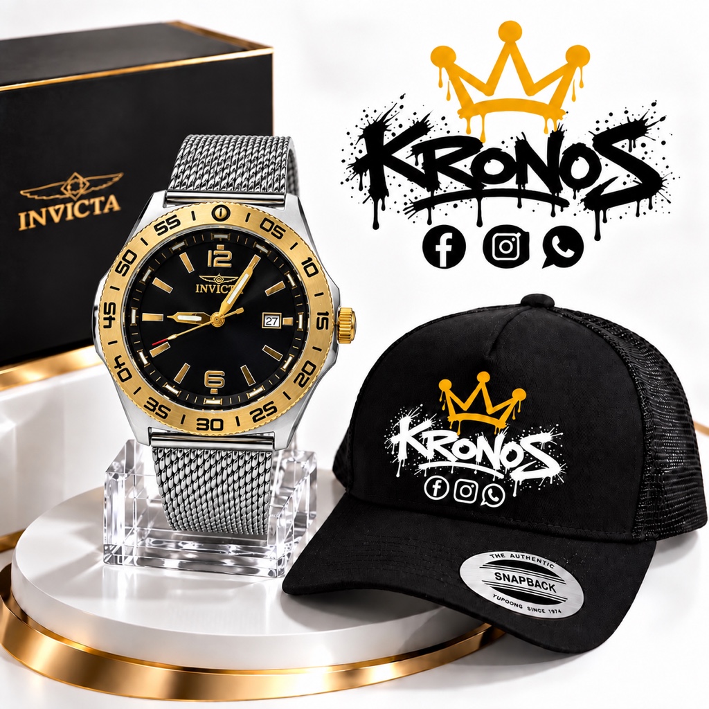Invicta Black & Gold