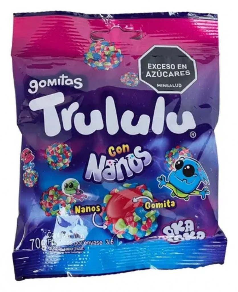 Trululu Nanos morados 70gr