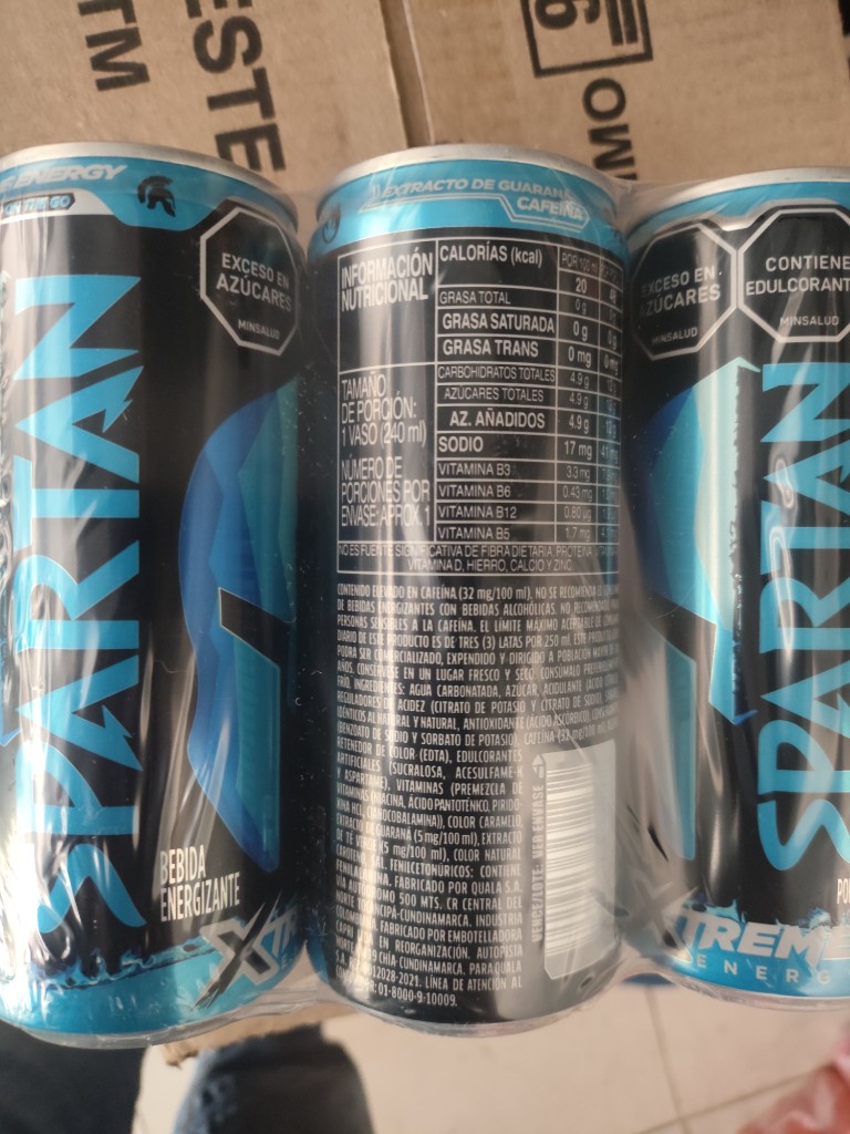 ENERGIZANTE SPARTAN AZUL X 6