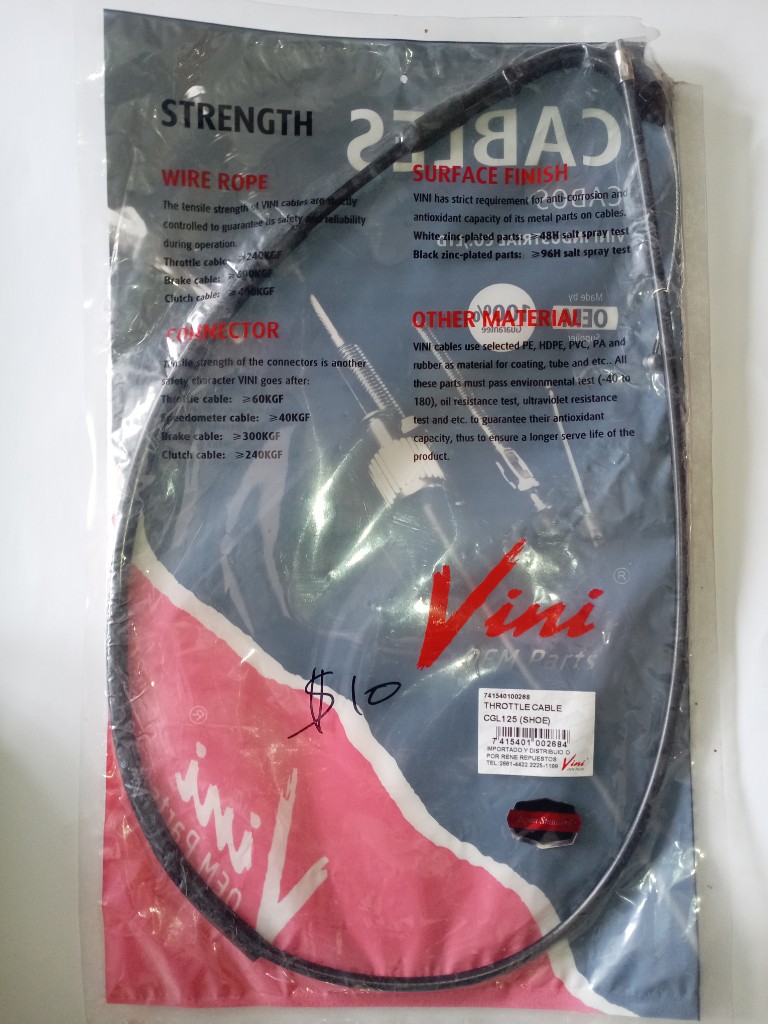 Cable acelerador CGL 125 (SHOE)