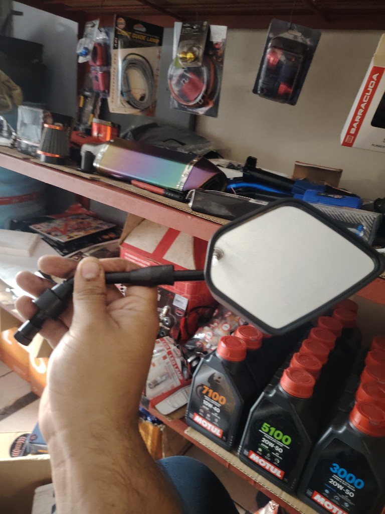 Espejo retrovisor negro