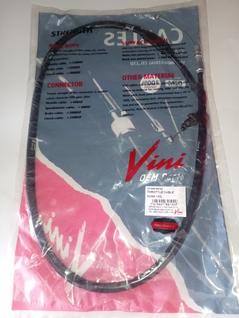 Cable acelerador HUNK 150
