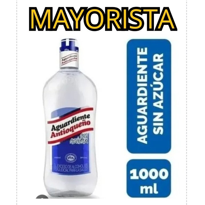 LITRON DE AGUARDIENTE 1000 MAYORISTA