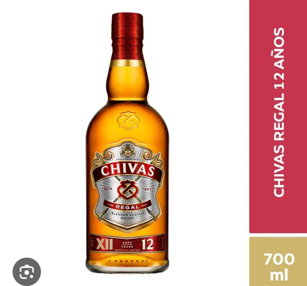 CHIVAS 12 AÑOS 750ml LICORERA