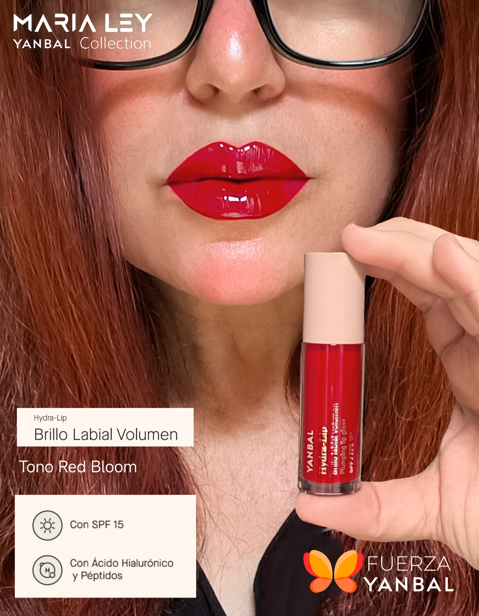 Maria Ley Yanbal Collection Hydra-Lip Brillo Labial Volumen Tono Red Bloom