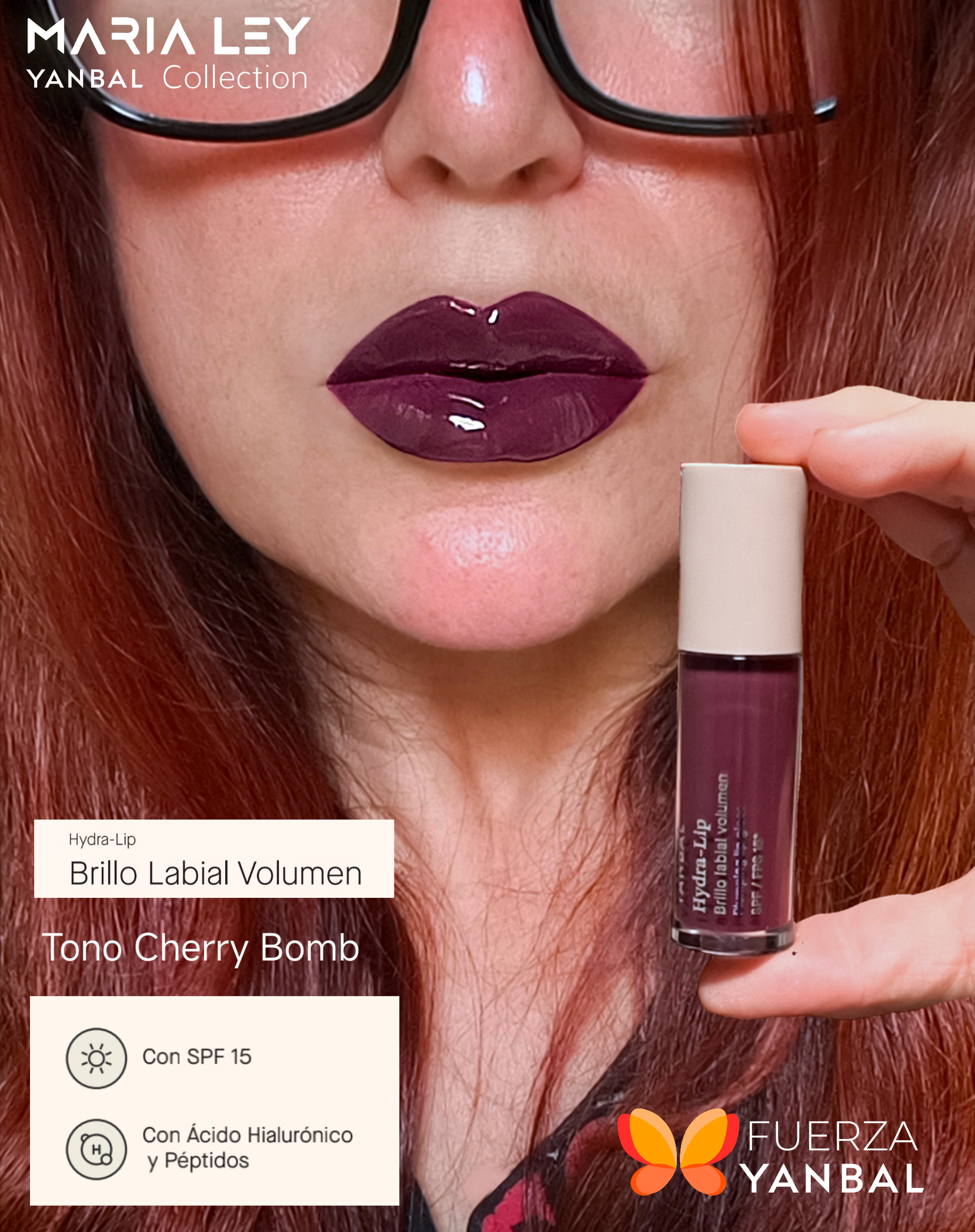 Hydra-Lip Brillo Labial Volumen Tono Cherry Bomb Yanbal