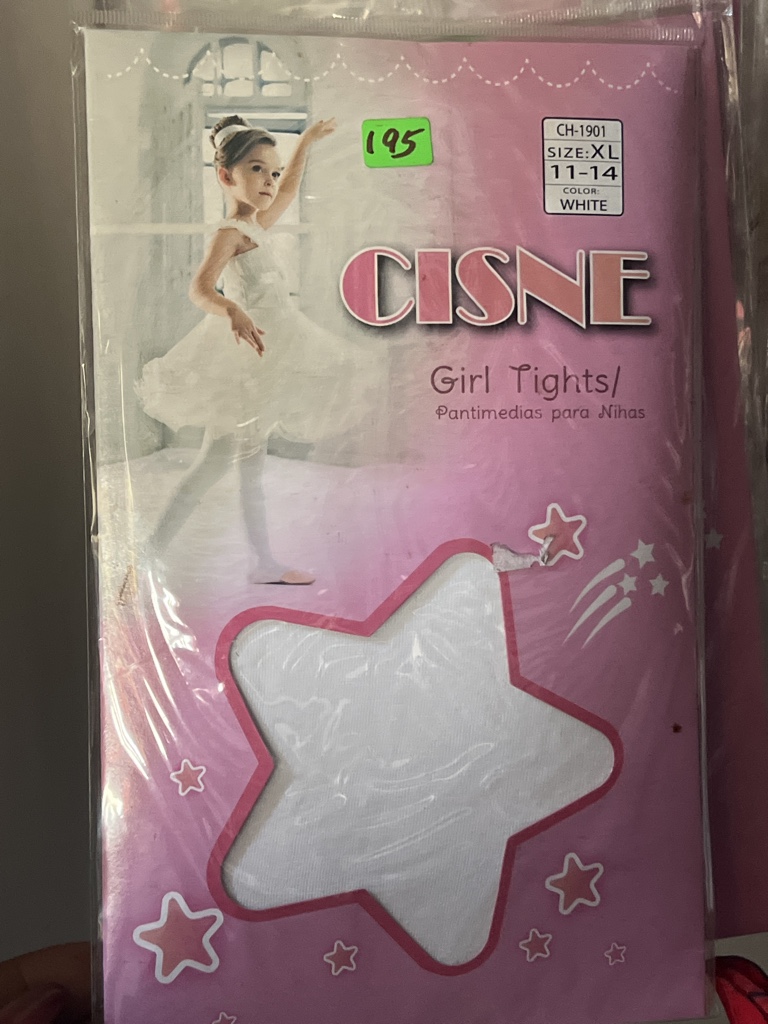 Cisne pantimedias blanca niñas