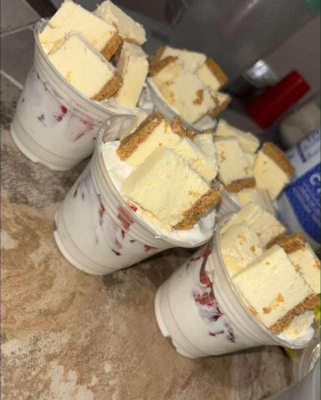 Fresas con crema chicas