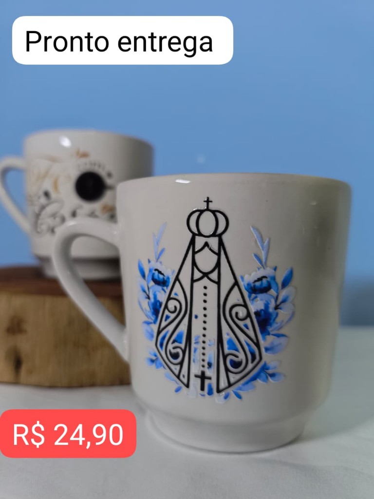 Caneca Nossa Senhora branca