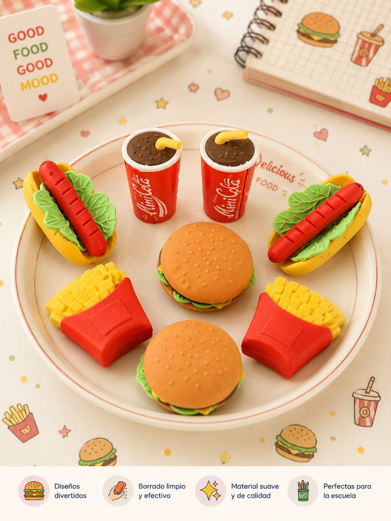Goma de Borrar Comida