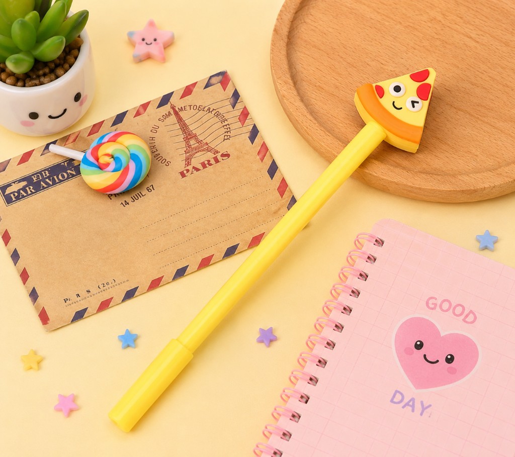 Lápiz pizza Kawaii