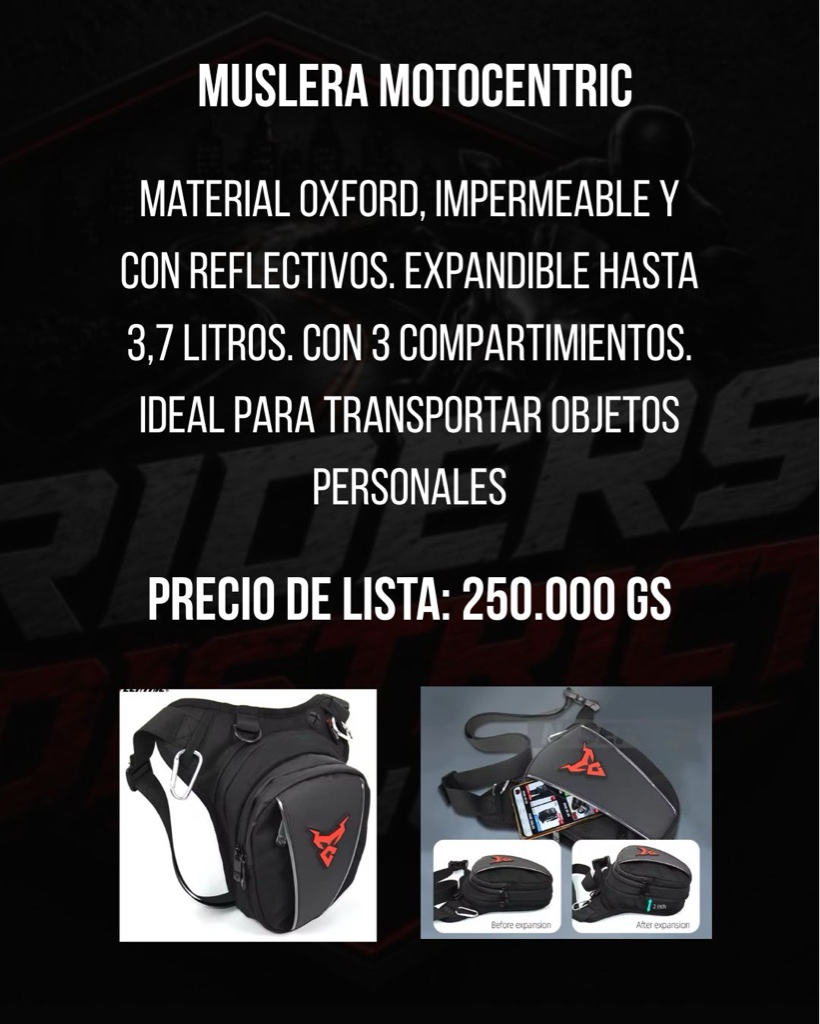 Muslera Motocentric negra
