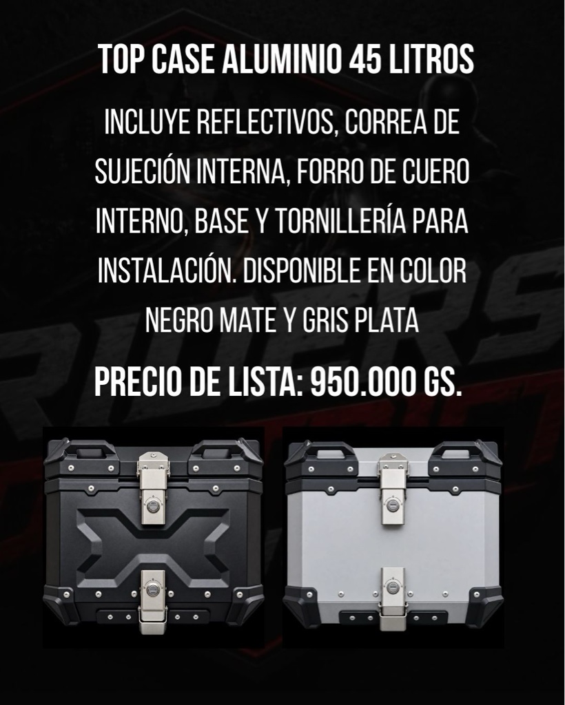 Top Case aluminio 45L