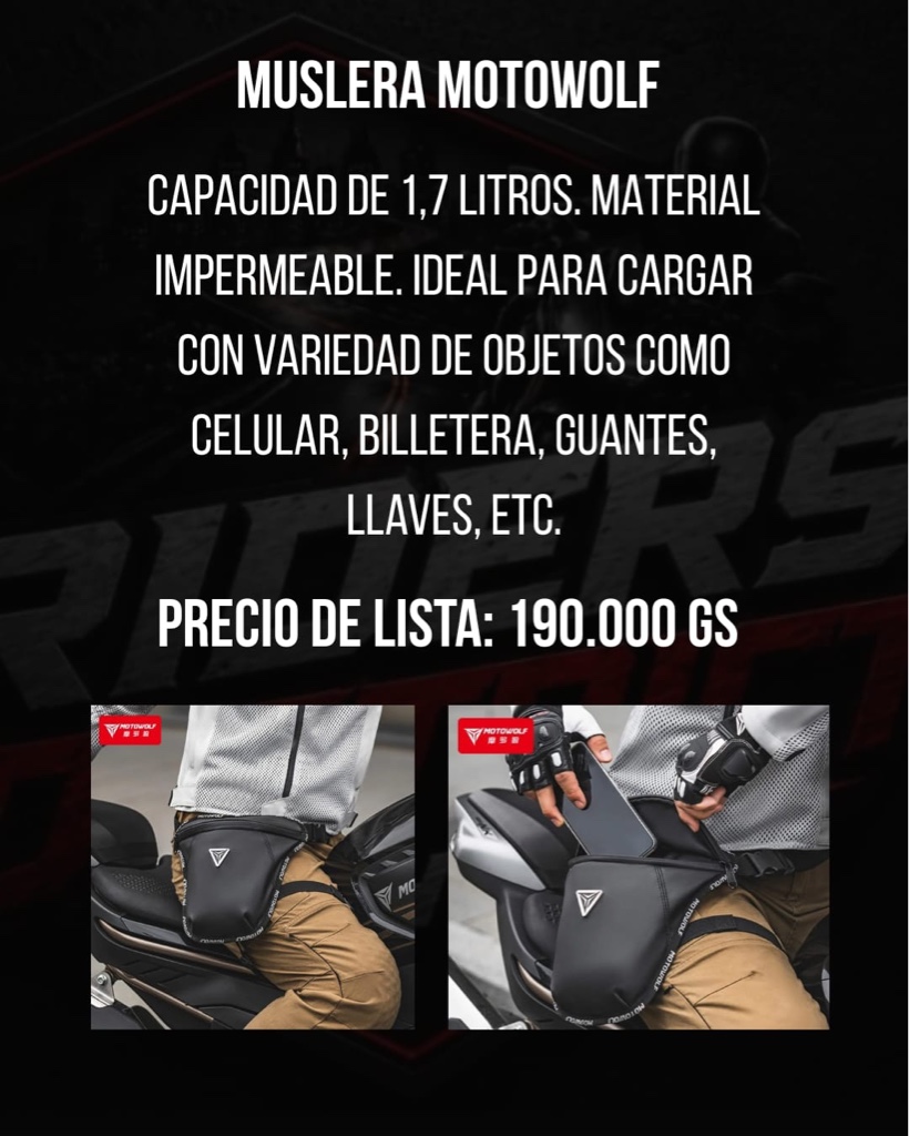 Motowolf muslera negra
