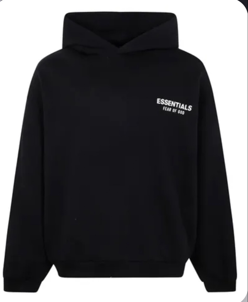 Hoodie Essentials S24 (negra)